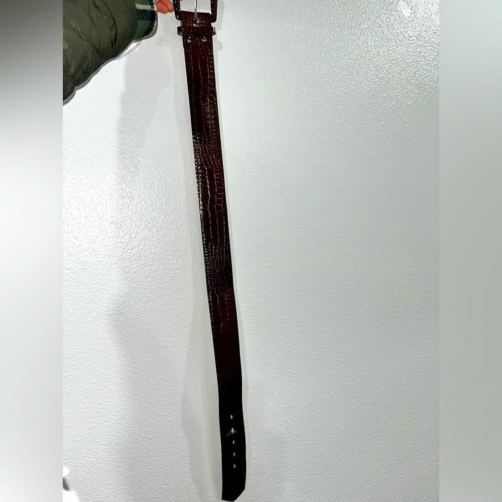 #23 Women’s Brown Reptile Dress Belt